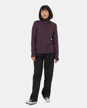 Purple-Women_s-Ribbed-Wool-Turtleneck