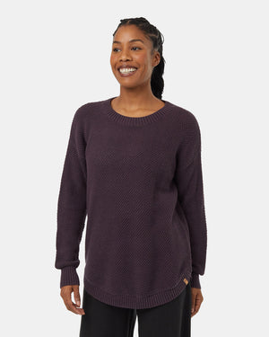 Purple-Womens-Organic-Cotton-Knit-Sweater