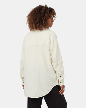 White-Womens-Organic-Cotton-Longsleeve-Button-Down