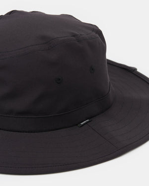 Black Recycled Polyester Safari Hat