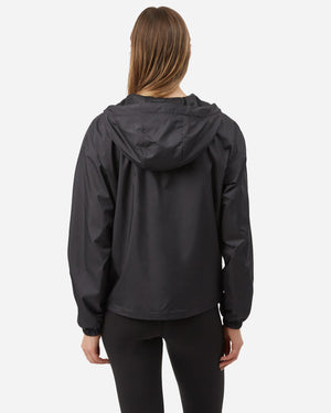 Black Women's Recycled Polyester Zip-Up