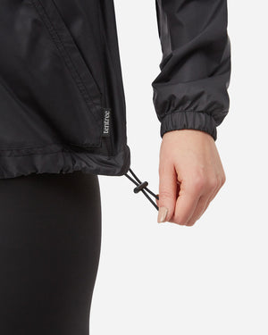 Black Women's Recycled Polyester Zip-Up