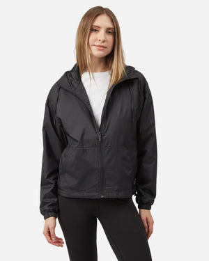 Black Women's Recycled Polyester Zip-Up