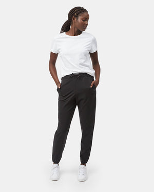 Black Women's Eco-Friendly High-Rise Joggers