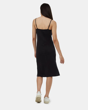 Black-Womens-Tank-Slit-Dress