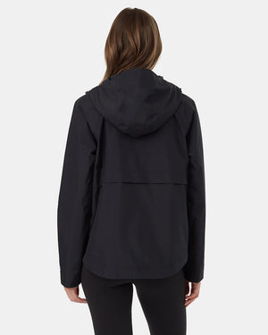 Black Women's Waterproof Rain Jacket