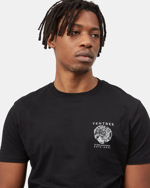 Black Men's Graphic Short Sleeve Tee