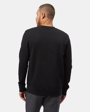 Black Men's Long Sleeve Crew Neck Sweatshirt