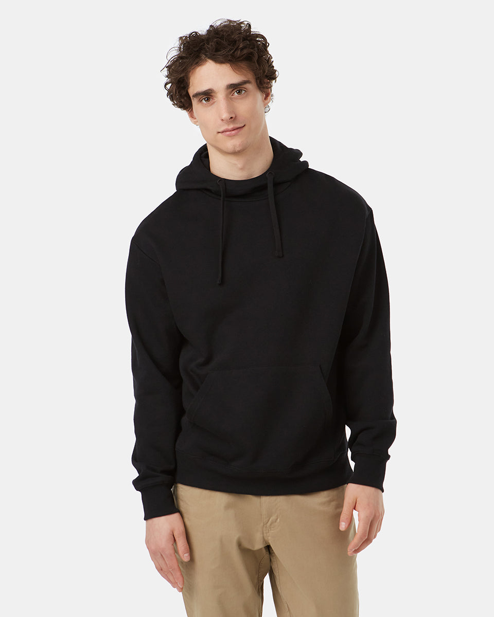 Cowl neck fleece hoodie sale