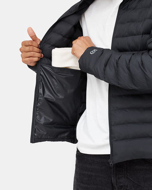 Black Men's Packable Puffer Jacket