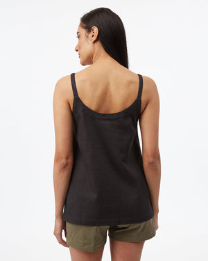 Black Women's Button Front Tank Top