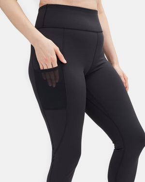 Black Women's High-Rise Leggings