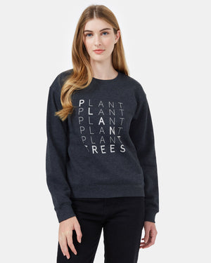 Black Women's Organic Cotton Graphic Sweatshirt