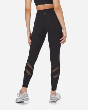 Black Women's Recycled Mesh Leggings 