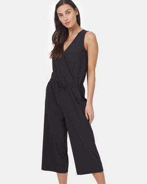 Black Women's Repreve V-Neck Romper