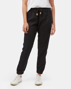 Black Women's Tencel Lightweight Trouser