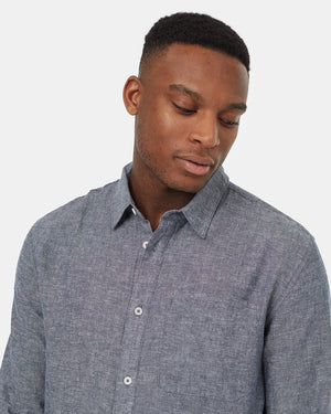 Blue-Mens-Hemp-Long-Sleeve-Shirt