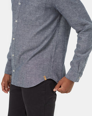 Blue-Mens-Hemp-Long-Sleeve-Shirt