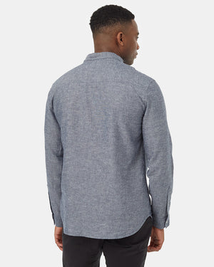 Blue-Mens-Hemp-Long-Sleeve-Shirt