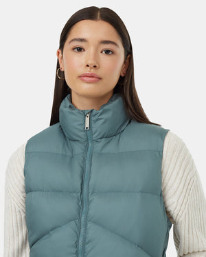 Blue-Womens-Recycled-Polyester-Insulated-Puffer-Vest