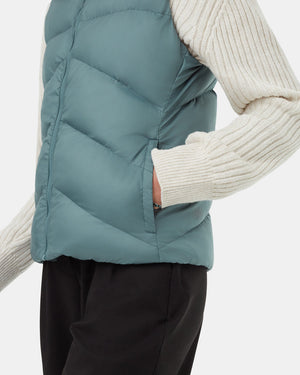 Blue-Womens-Recycled-Polyester-Insulated-Puffer-Vest