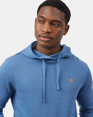 Blue Men's Eco-Friendly Pullover Hoodie