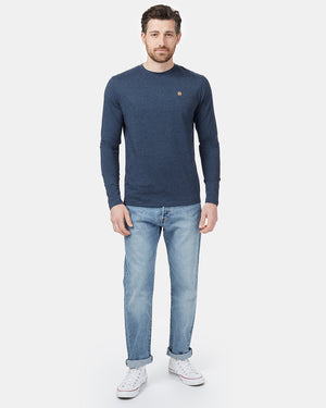 Blue Men's Long Sleeve Crew Neck Sweatshirt