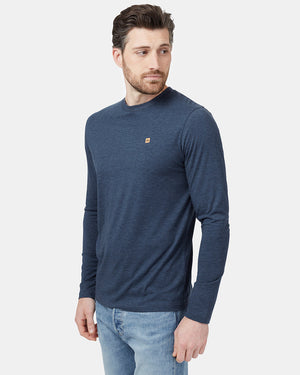 Blue Men's Long Sleeve Crew Neck Sweatshirt