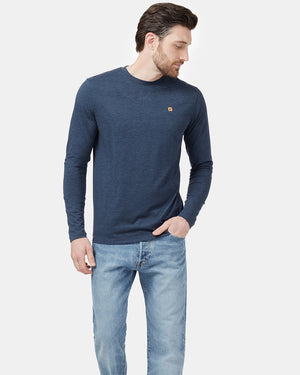 Blue Men's Long Sleeve Crew Neck Sweatshirt