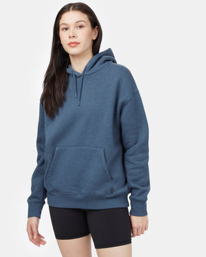 Blue Women's Eco-Friendly Pullover Hoodie