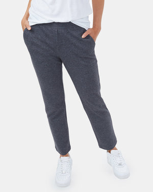 Blue Women's Knit Casual Trousers