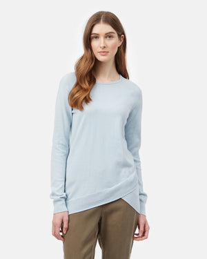 Blue Women's Longsleeve Crossover Jumper