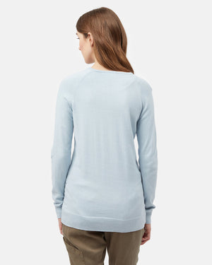 Blue Women's Longsleeve Crossover Jumper