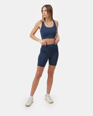 Blue Women's Recycled Sports Bra Top