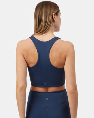 Blue Women's Recycled Sports Bra Top