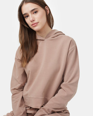 Brown Cropped Hoodie