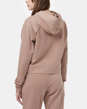 Brown Cropped Hoodie