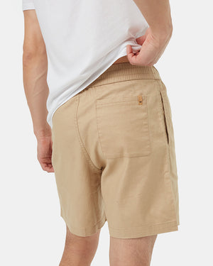 Brown-Mens-Hemp-Mid-Rise-Shorts