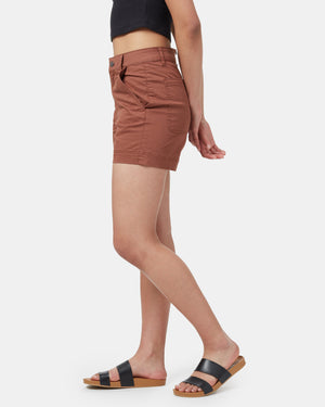 Brown Women's High Rise Short 