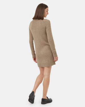 Brown-Women_s-Turtleneck-Sweater-Dress