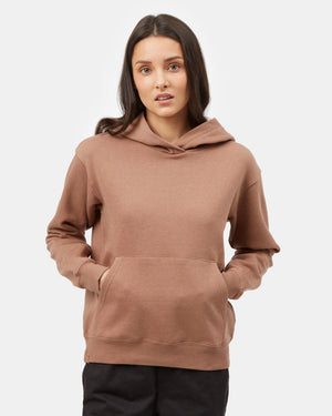 Brown Women's Eco-Friendly Pullover Hoodie