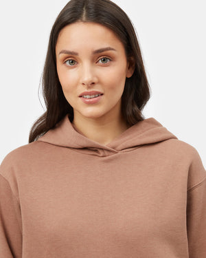 Brown Women's Eco-Friendly Pullover Hoodie