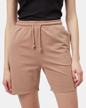 Brown Women's High Rise Sweat Shorts