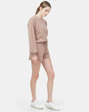 Brown Women's Organic Cotton Shorts