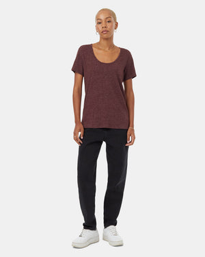 Burgundy-Women_s-Hemp-Scoop-Neck-Top