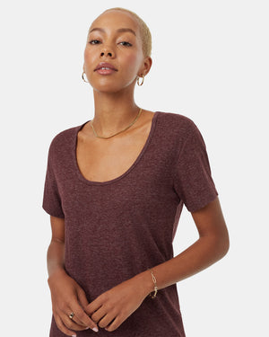 Burgundy-Women_s-Hemp-Scoop-Neck-Top