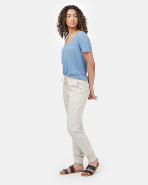 Gray Women's Tencel Linen Pant