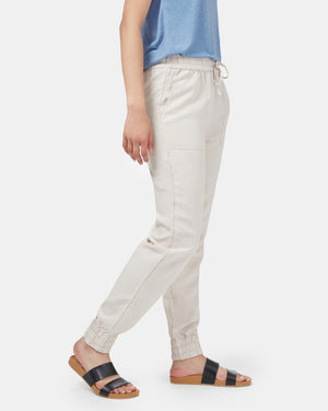 Gray Women's Tencel Linen Pant