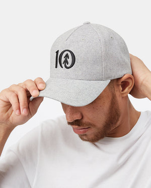 Gray Adjustable Hemp Baseball Cap