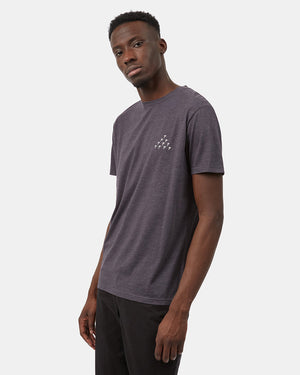 Gray Crew Neck Graphic Tee